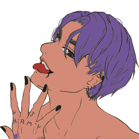 PURPLE HAIR